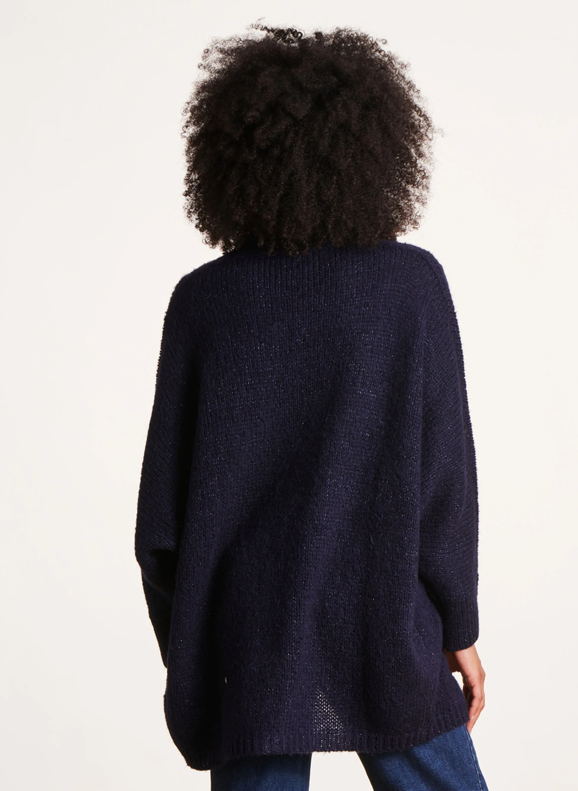  LA FEE MARABOUTEE   Cardigan ampio in maglia | Blu