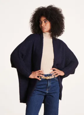  LA FEE MARABOUTEE   Cardigan ampio in maglia | Blu