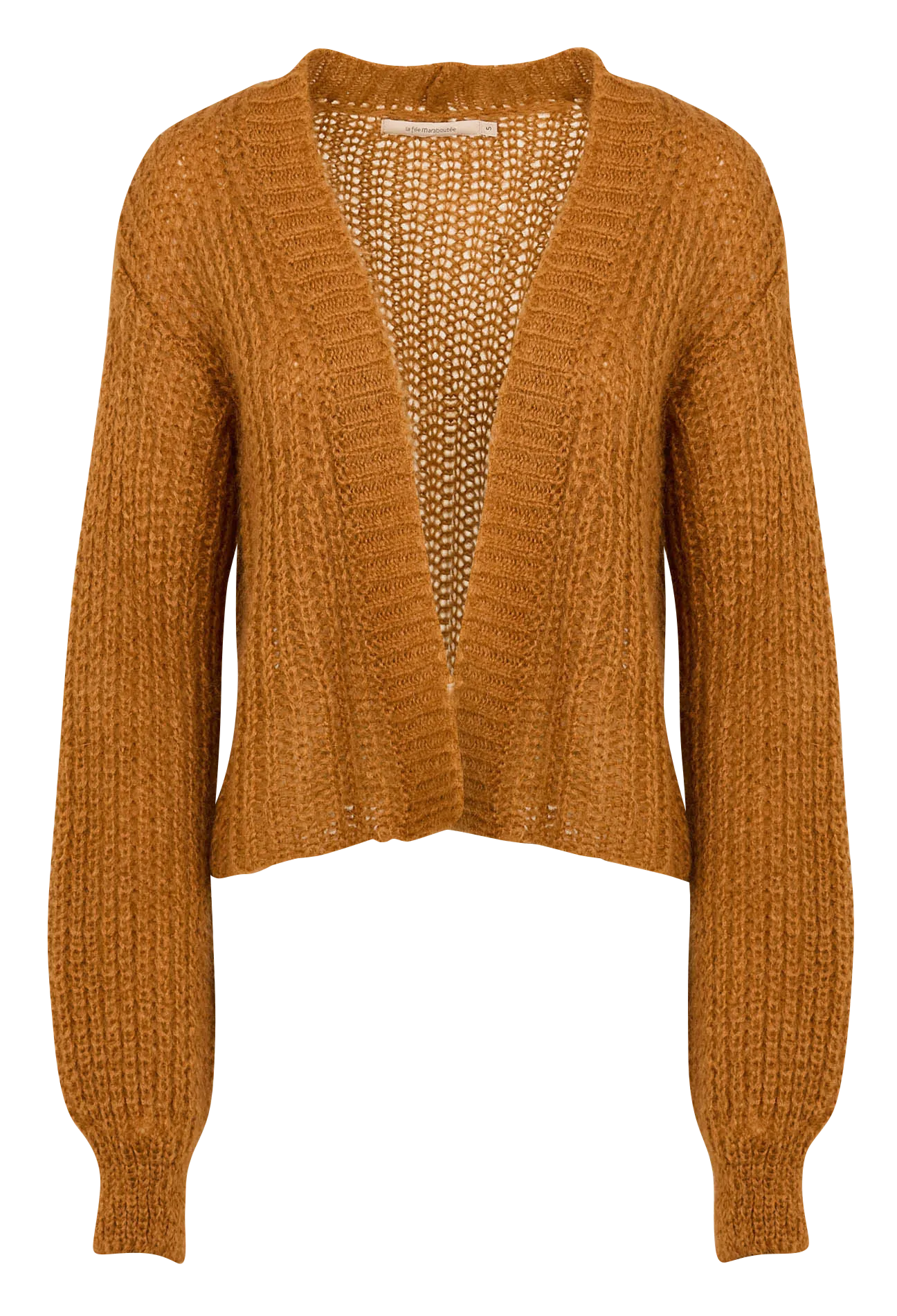  LA FEE MARABOUTEE   Cardigan ampio lavorato a maglia | Marrone