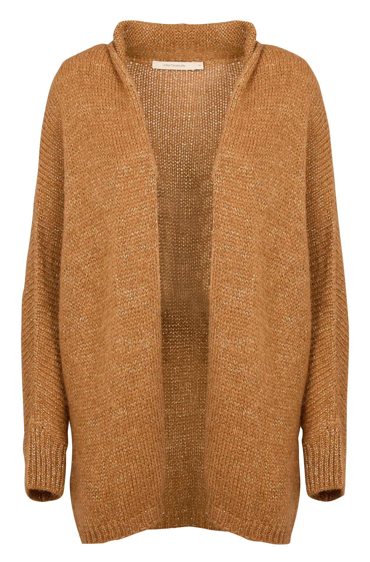  LA FEE MARABOUTEE   Cardigan taglio ampio in maglia | Marrone