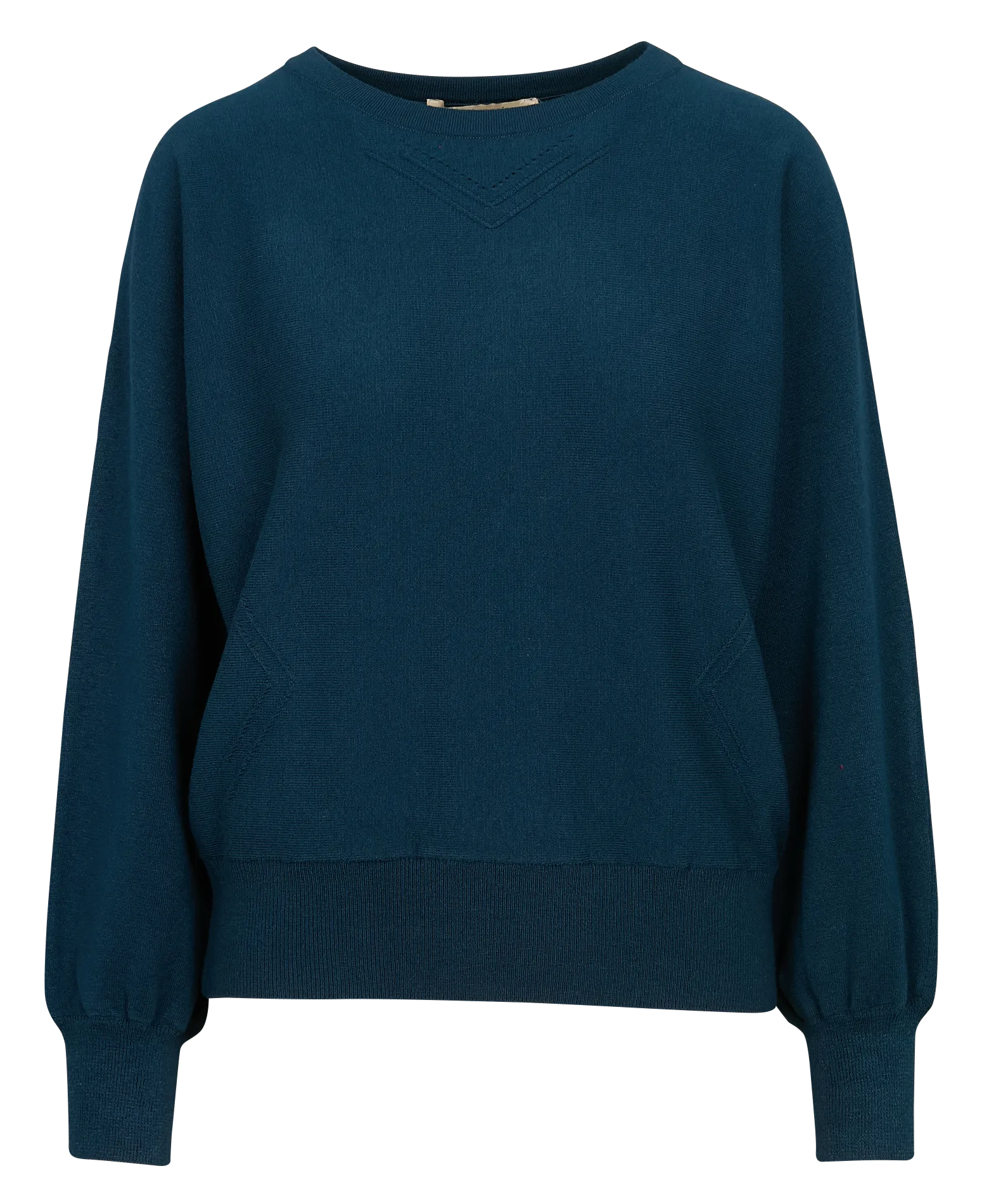  LA FEE MARABOUTEE   Maglione scollo tondo dritto in maglia | Blu