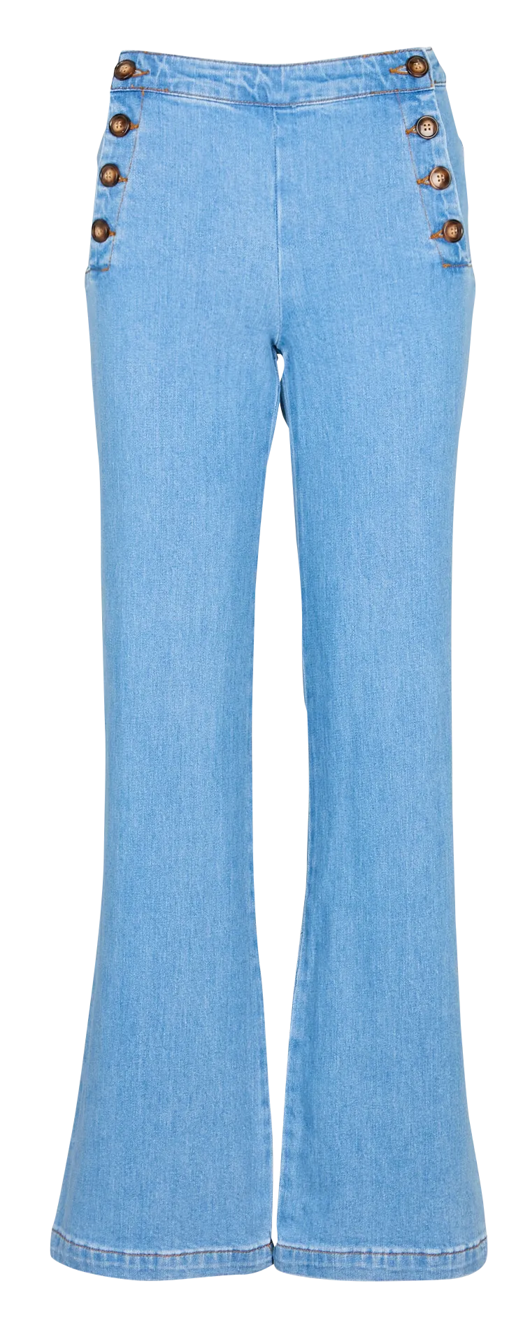  LA PETITE ETOILE   PAULIE - Pantaloni dritti in denim di cotone misto | Jeans stone-washed