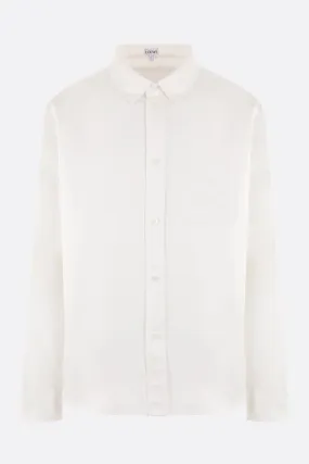  LOEWE camicia in twill ricamo Anagram 