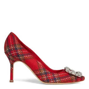 MANOLO BLAHNIK  Décolleté Hangisi in tessuto multicolor