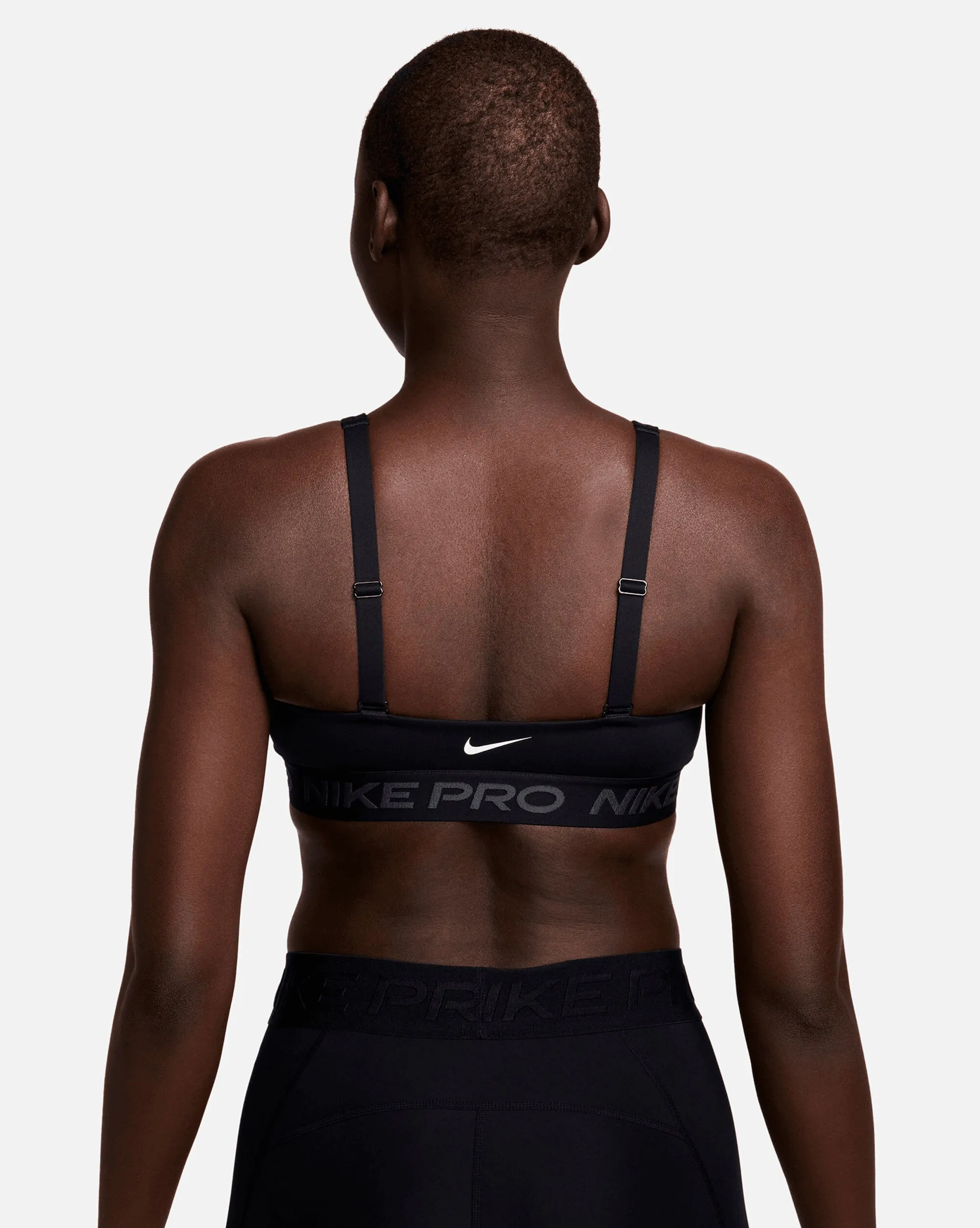 Nike Pro Indy Plunge Sports Bra Nero Donna