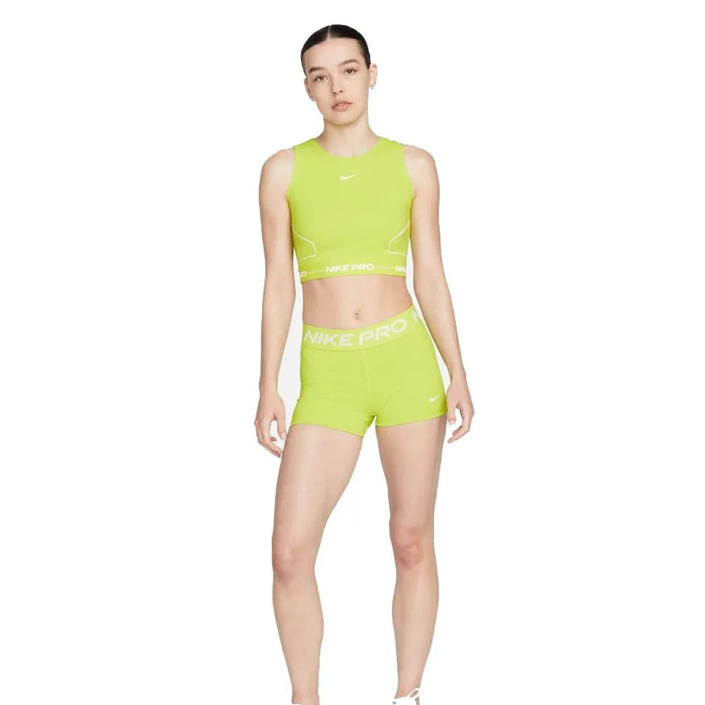 Nike Top Palestra Compact Pro Lime Donna