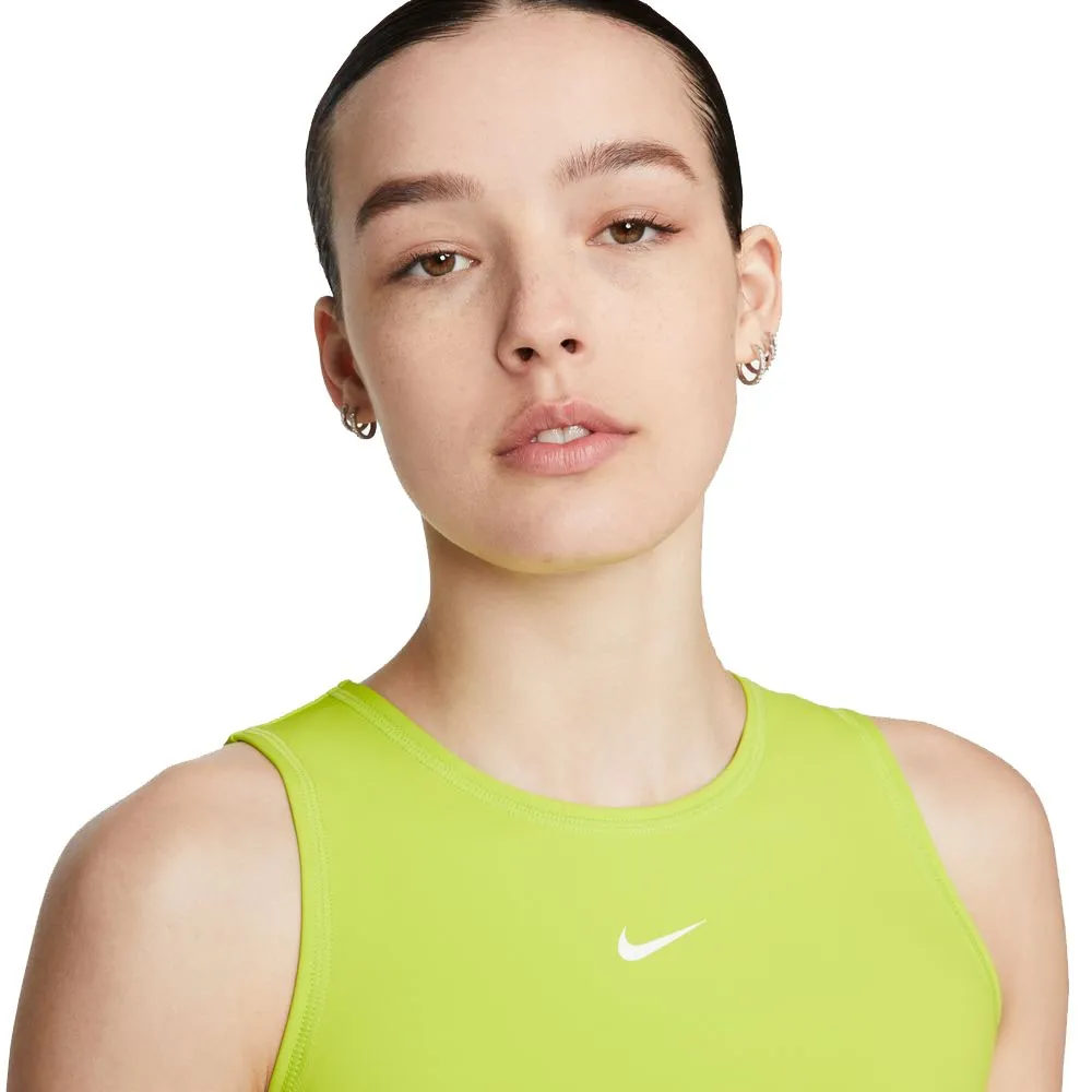 Nike Top Palestra Compact Pro Lime Donna