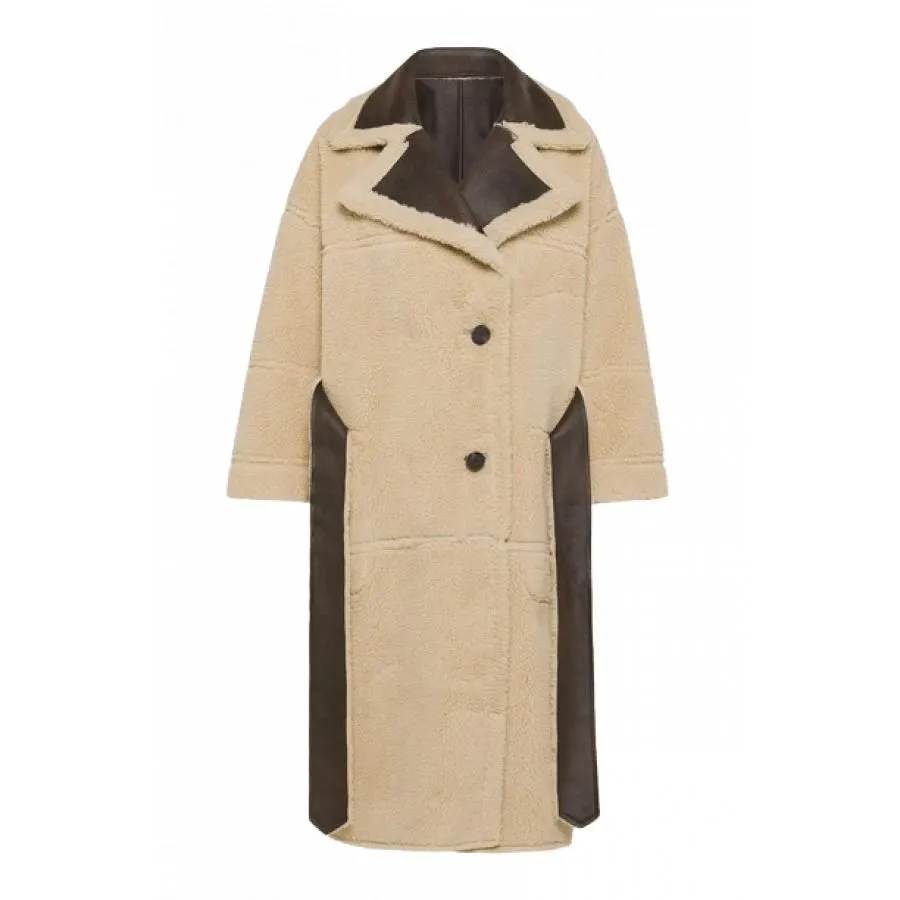 Oof Cappotto Lungo Reversibile 9263 In Eco-montone