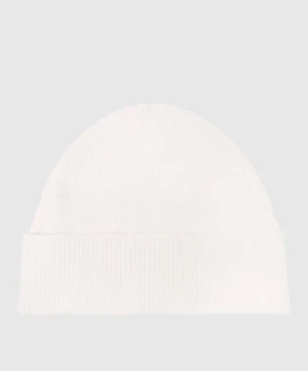 Parajumpers Cappello Basic bianco con toppa logo 23WPAACHA01