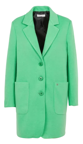  PLEASE   Cappotto con revers | Verde