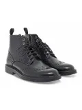 Polacco Guidi Calzature STILE INGLESE in pelle e stampato nero