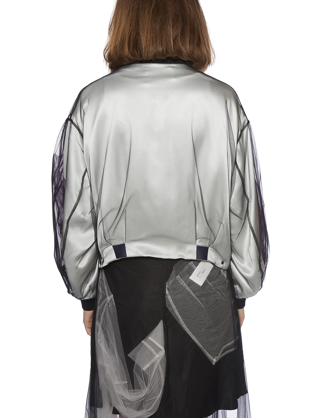 QUETSCHE_  BOMBER IN SATIN E TULLE 