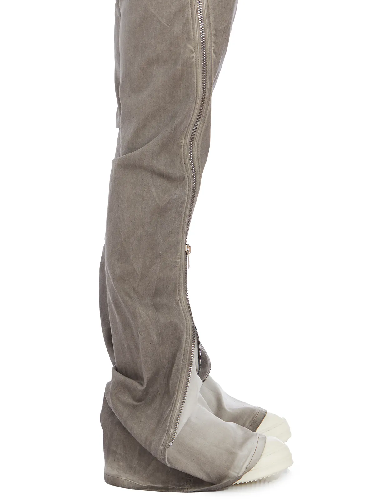 RICK OWENS DRKSHDW  PANTALONI IN DENIM BOLAN BANANA DUST 