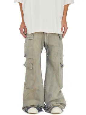 RICK OWENS DRKSHDW  PANTALONI IN DENIM DOUBLE CARGO JUMBO BELAS 