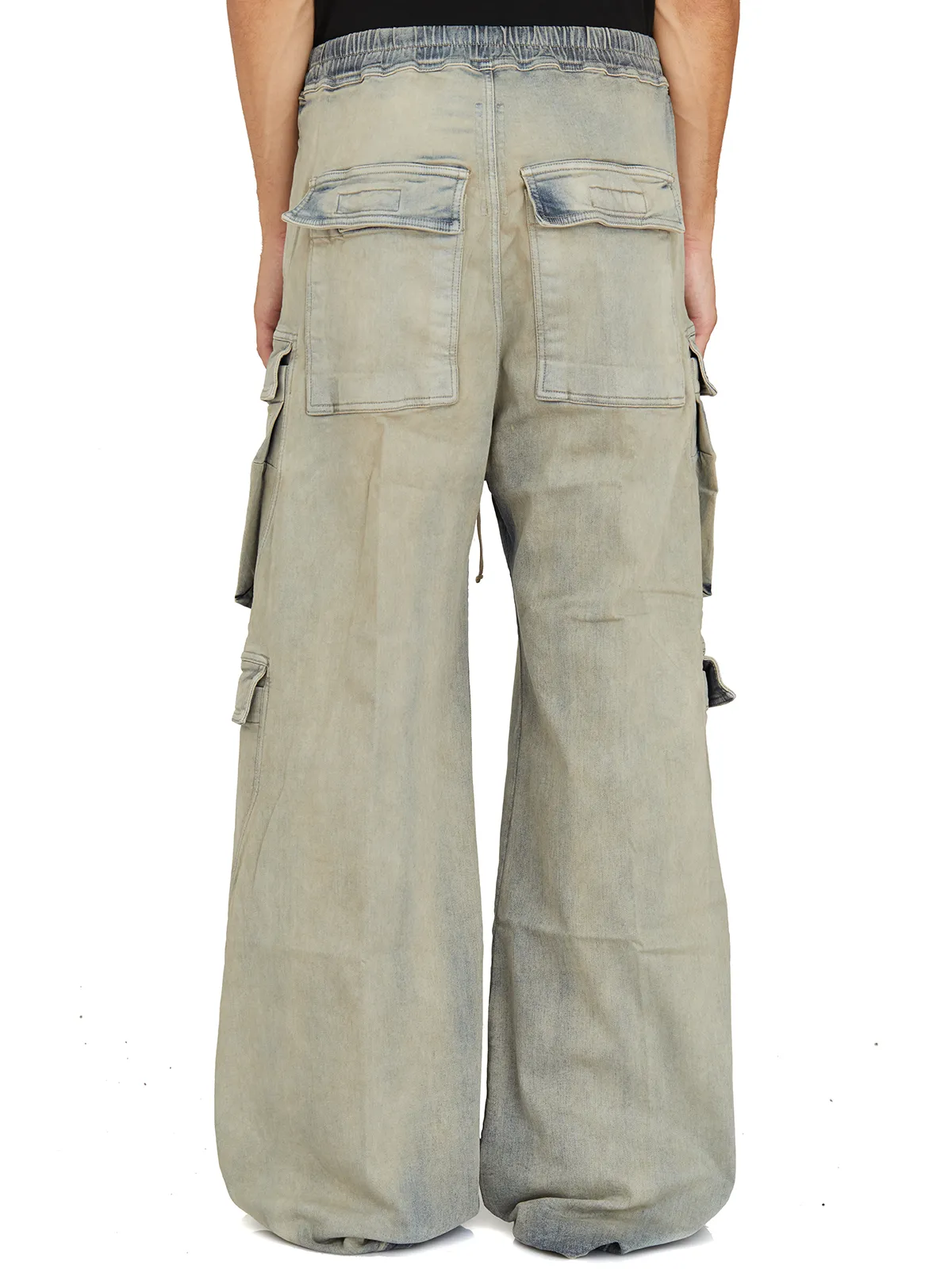 RICK OWENS DRKSHDW  PANTALONI IN DENIM DOUBLE CARGO JUMBO BELAS 