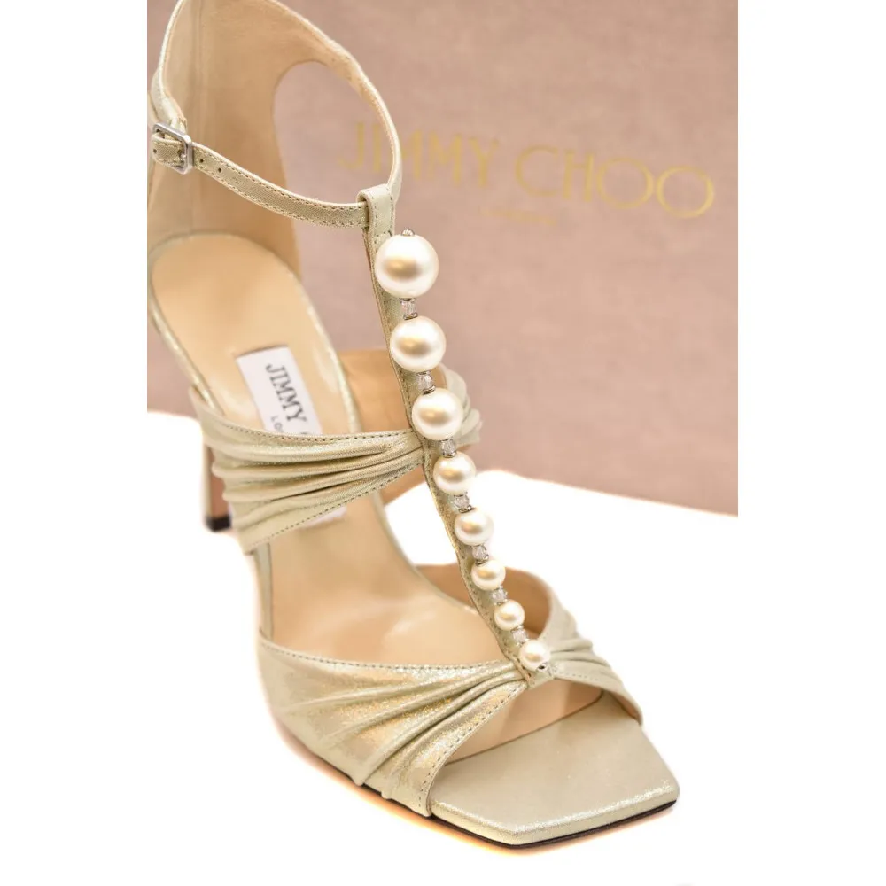 Sandali Jimmy Choo Platino AURA 95/37 XHG/222