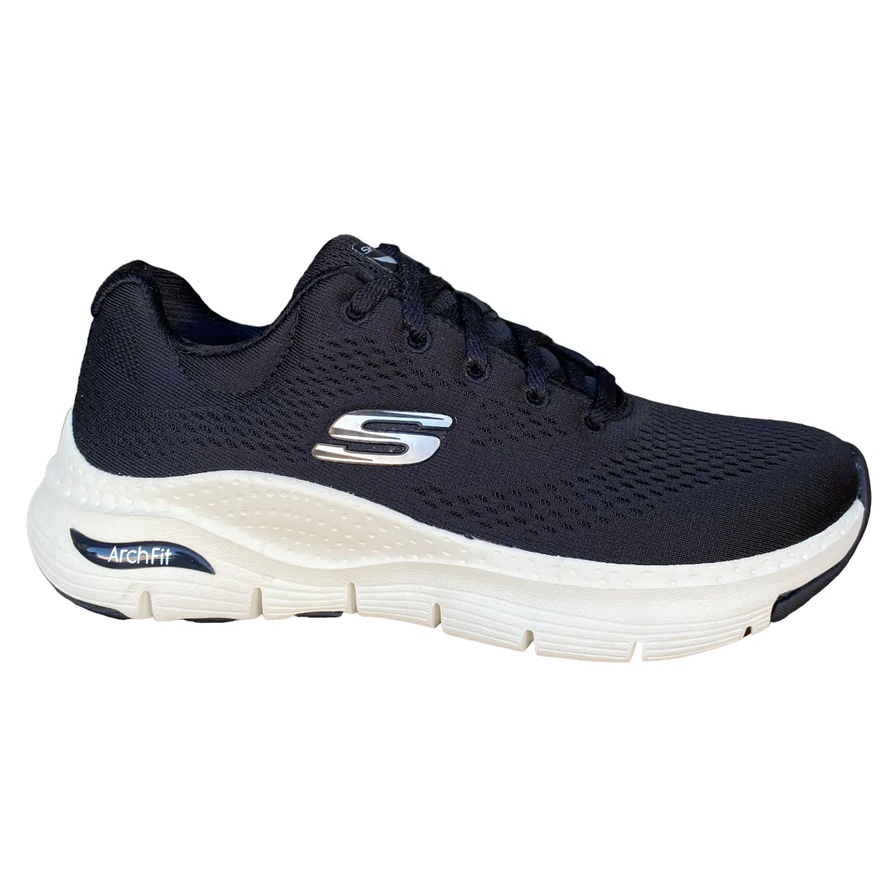 Skechers scarpa sneakers da donna Arch Fit Big Appeal 149057/BKW nero bianco