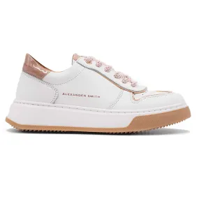 Sneakers Alexander Smith Donna Harrow Bianco Dai Lacci Laminati