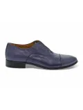 Stringata Guidi Calzature STILE INGLESE in pelle blu