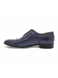 Stringata Guidi Calzature STILE INGLESE in pelle blu