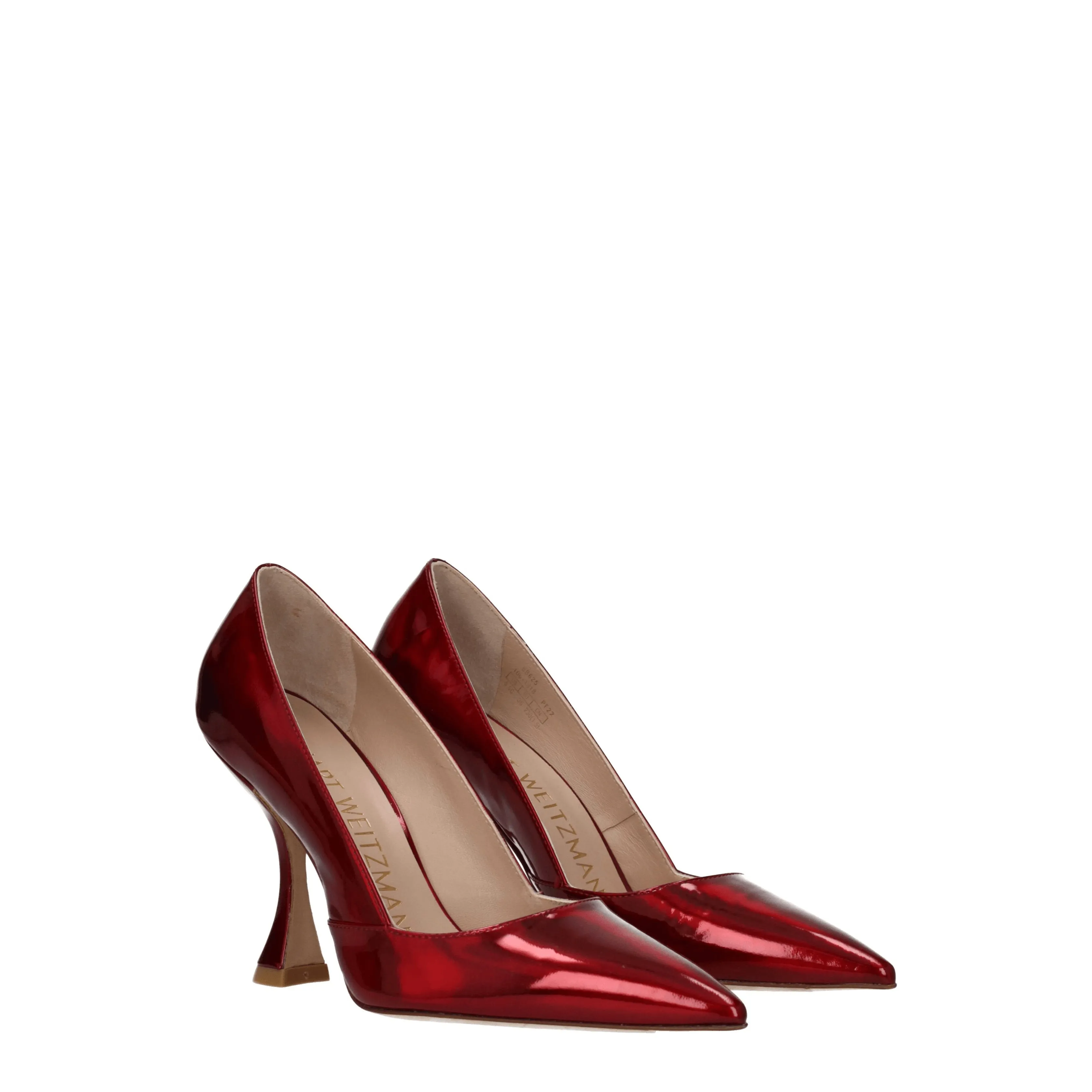 Stuart Weitzman Décolleté Xcurve Donna Vernice Rosso/Pietra Rossa