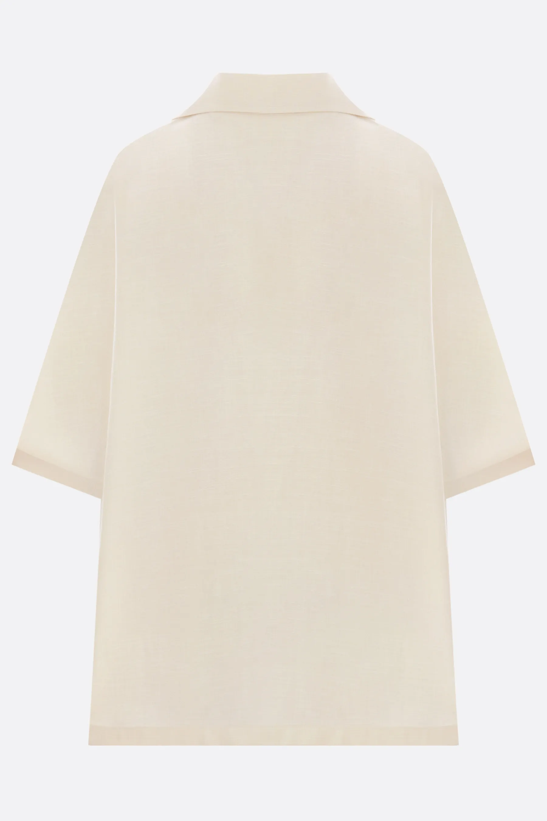  THE ROW blusa oversize Wen in lana, seta e lino 