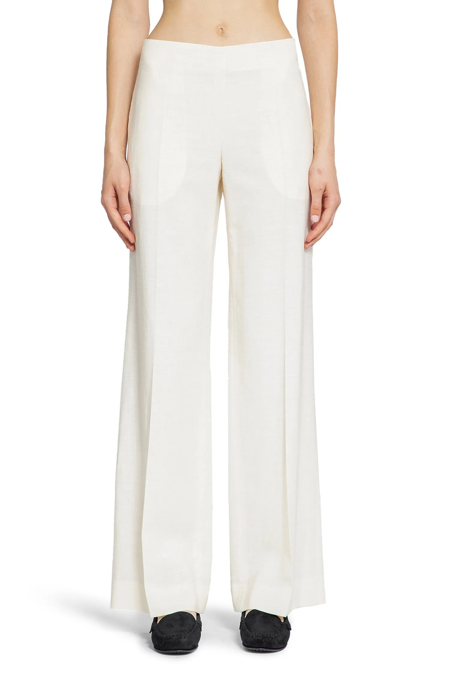 the row  foulard pant in wool 