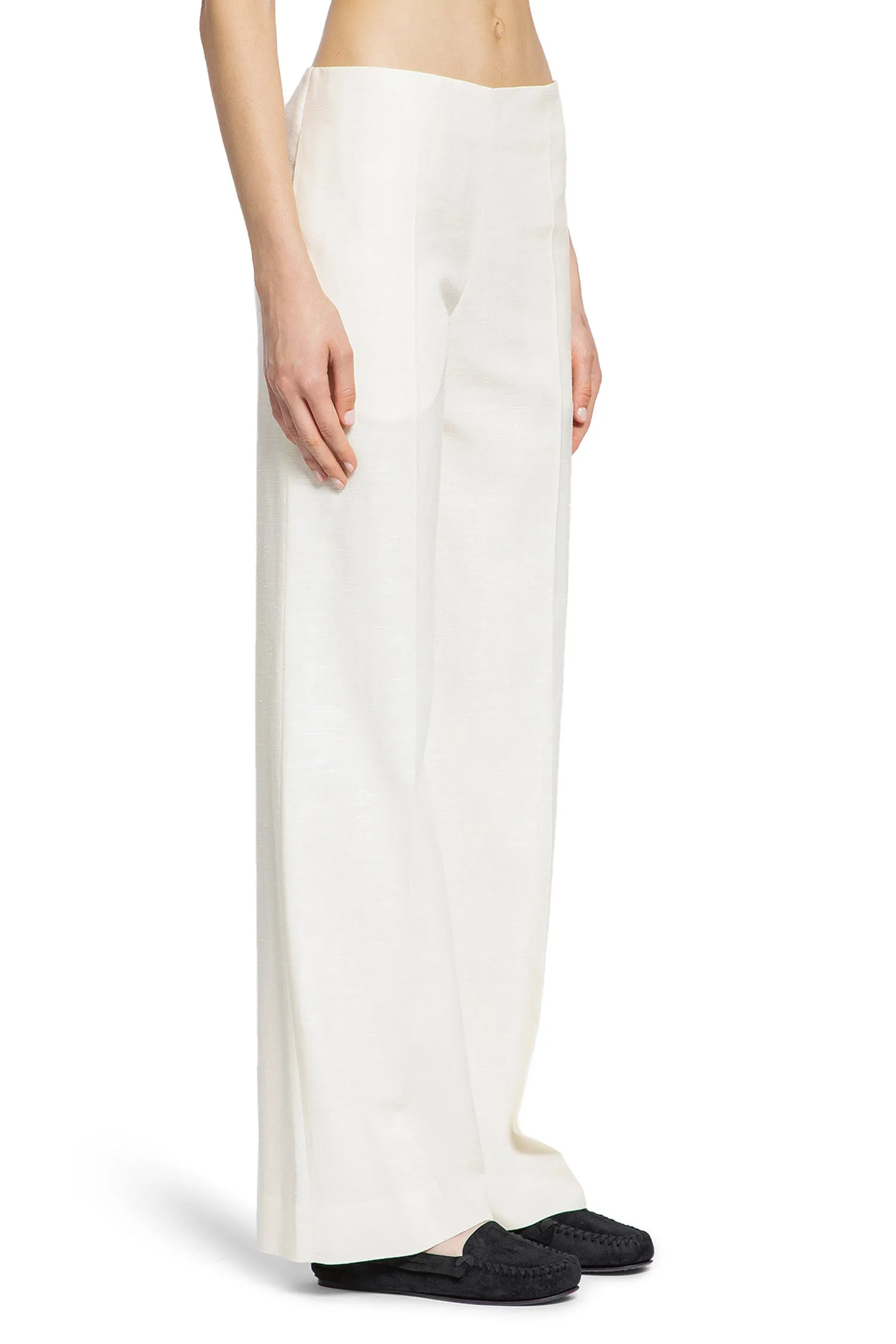 the row  foulard pant in wool 