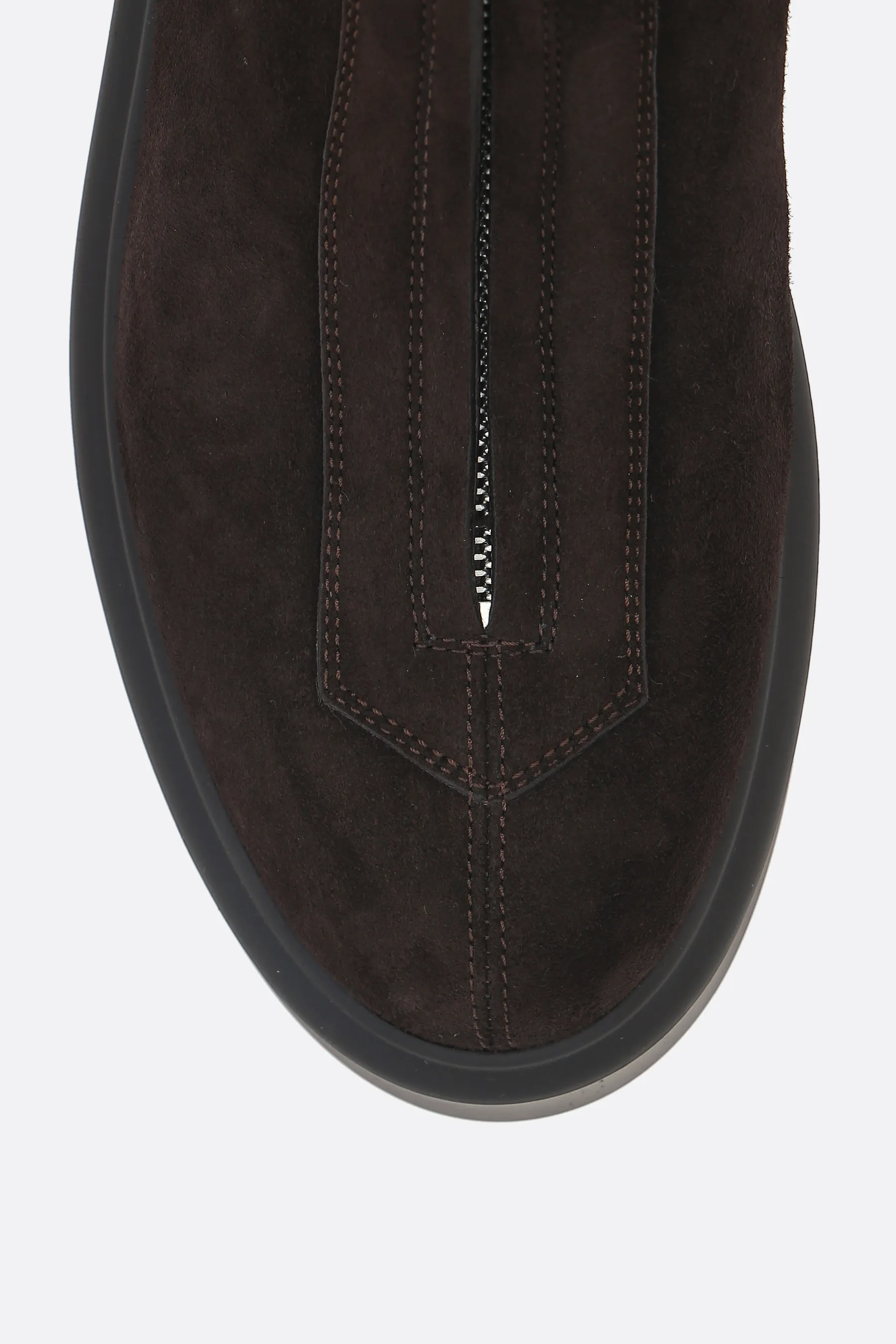  THE ROW stivaletto con zip in suede 