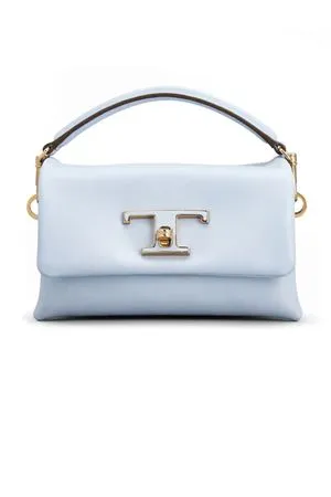 TOD'S Accessori,Borse Borsa Flap T Timeless in Pelle Azzurra, Micro 