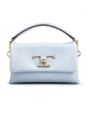 TOD'S Accessori,Borse Borsa Flap T Timeless in Pelle Azzurra, Micro 