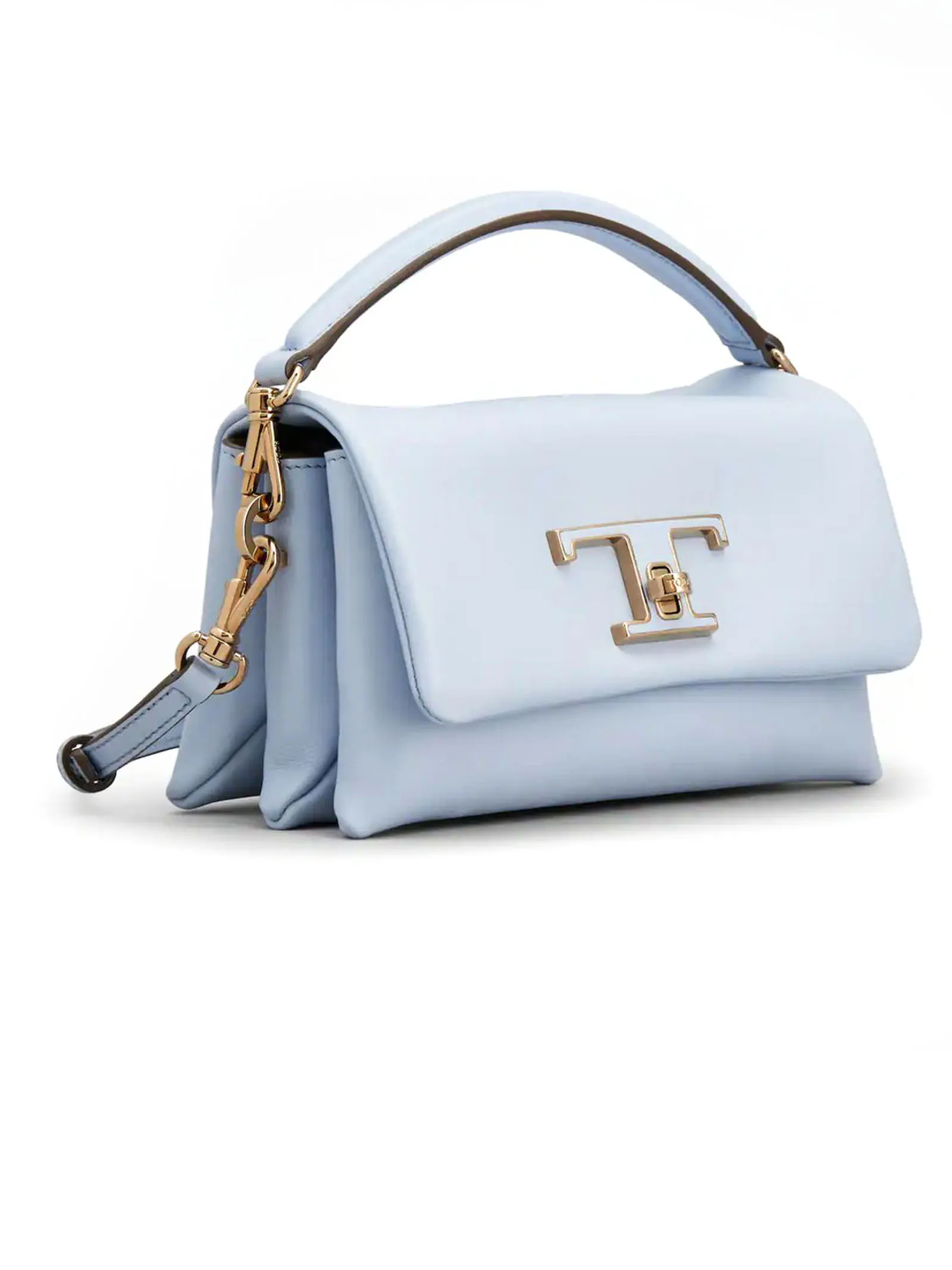 TOD'S Accessori,Borse Borsa Flap T Timeless in Pelle Azzurra, Micro 