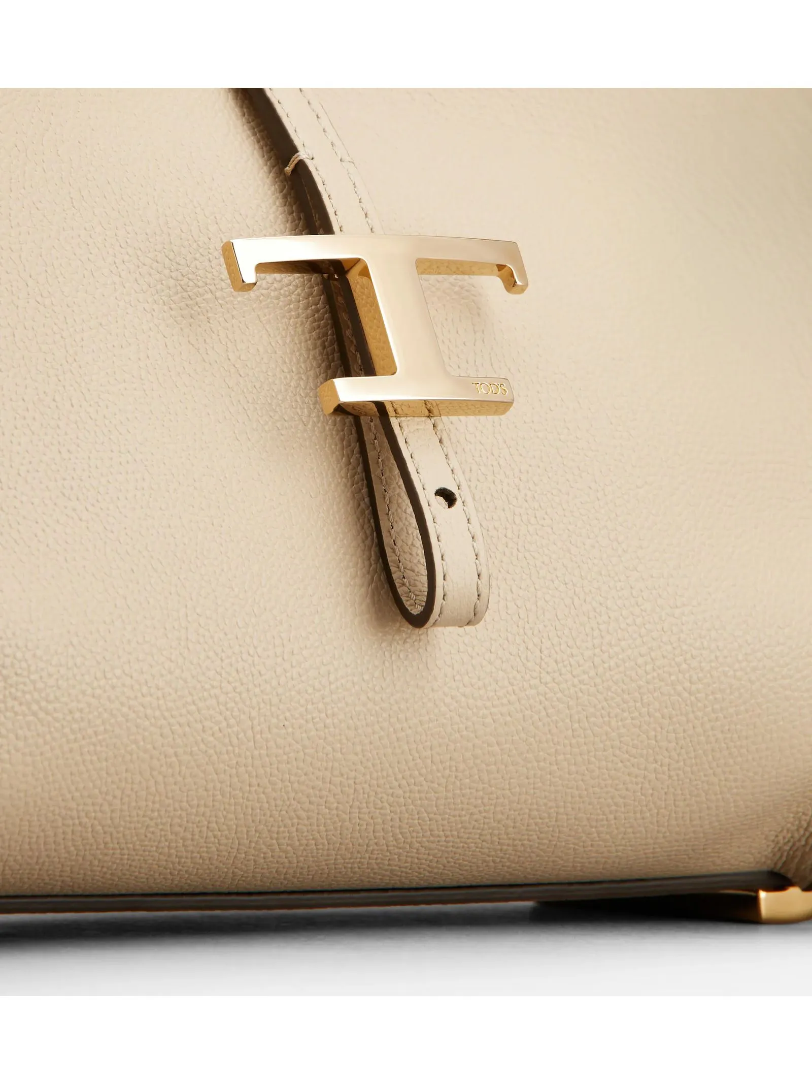 TOD'S Accessori,Borse Borsa Hobo T Timeless in Pelle Beige, Piccola 