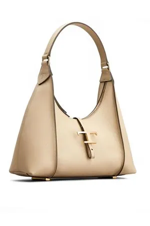 TOD'S Accessori,Borse Borsa Hobo T Timeless in Pelle Beige, Piccola 