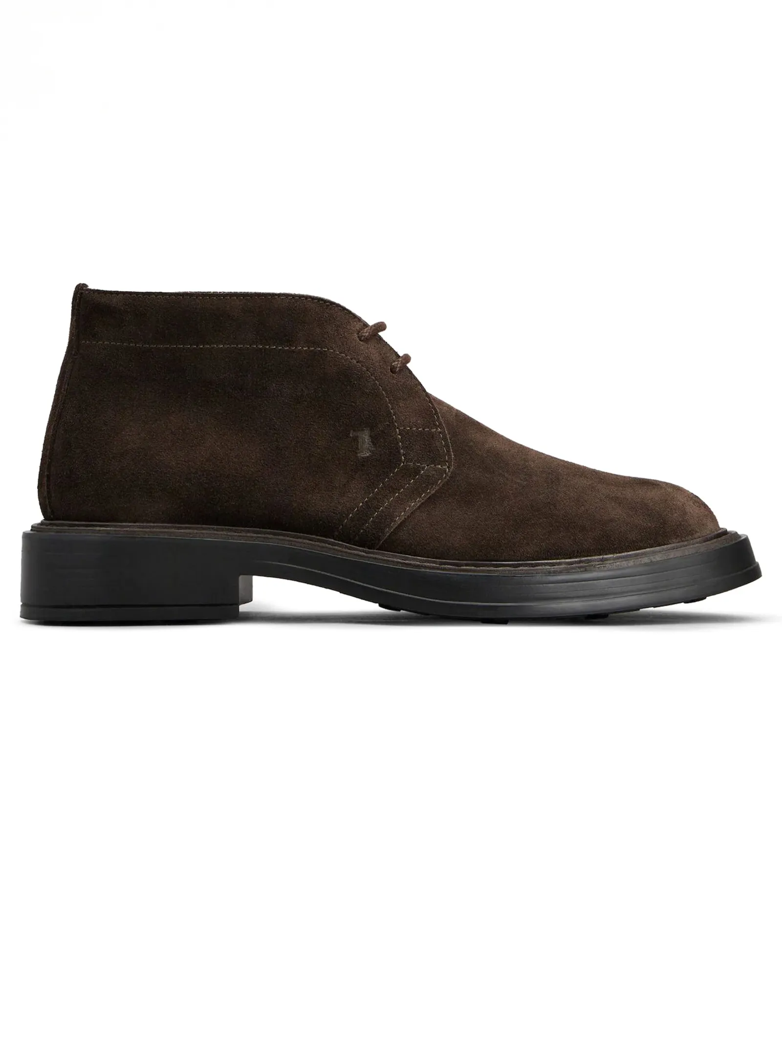 TOD'S Calzature,Scarpe Desert Boots in camoscio marrone scuro 