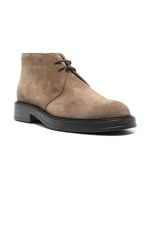 TOD'S Calzature,Scarpe Desert Boots in camoscio marrone 