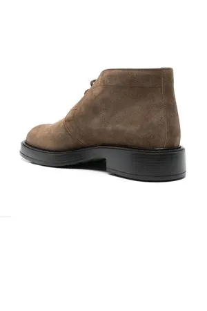 TOD'S Calzature,Scarpe Desert Boots in camoscio marrone 