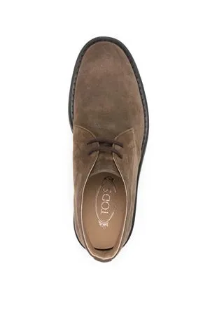 TOD'S Calzature,Scarpe Desert Boots in camoscio marrone 