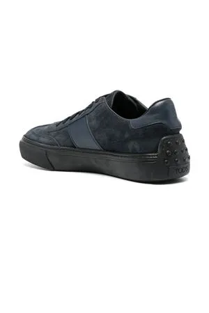 TOD'S Calzature,Sneakers Sneakers in Pelle Scamosciata Blu 