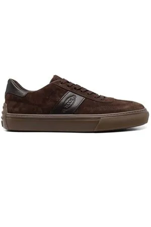 TOD'S Calzature,Sneakers Sneakers in Pelle Scamosciata marrone 