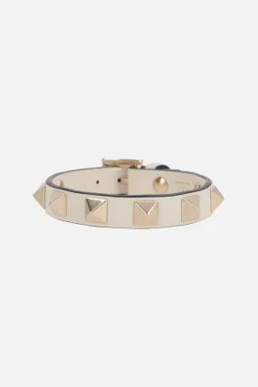  VALENTINO GARAVANI bracciale Rockstud in pelle liscia 