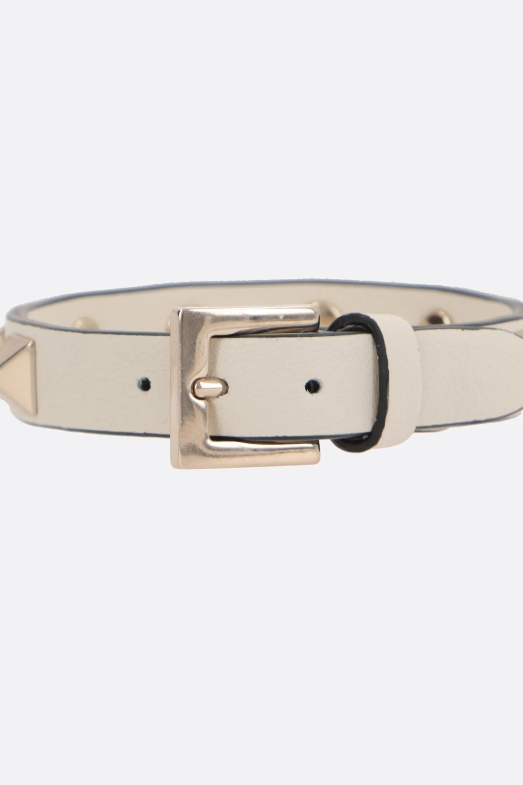  VALENTINO GARAVANI bracciale Rockstud in pelle liscia 