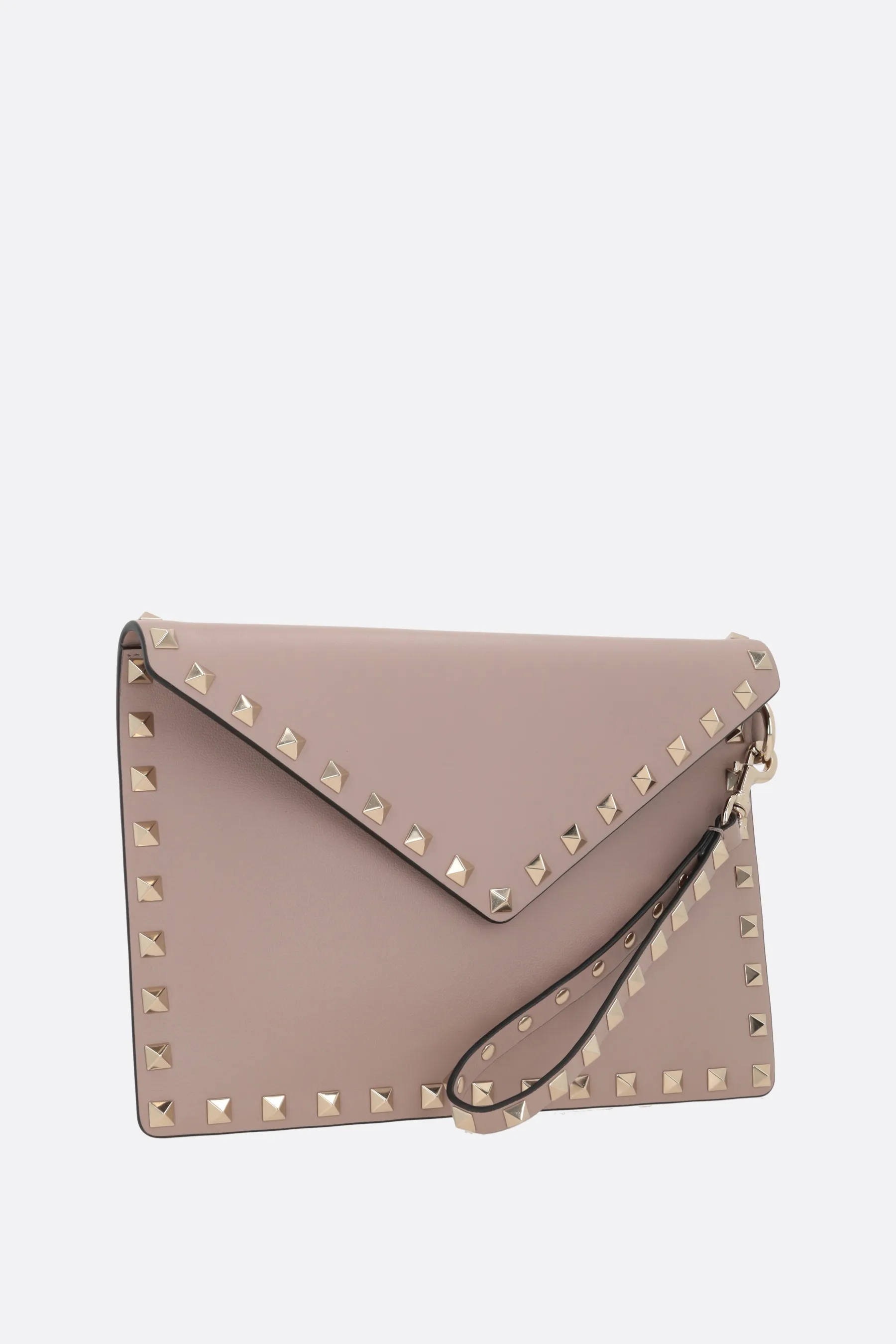  VALENTINO GARAVANI pouch Rockstud in pelle liscia 