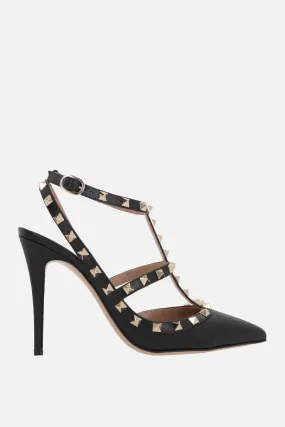  VALENTINO GARAVANI slingback Rockstud in pelle martellata 