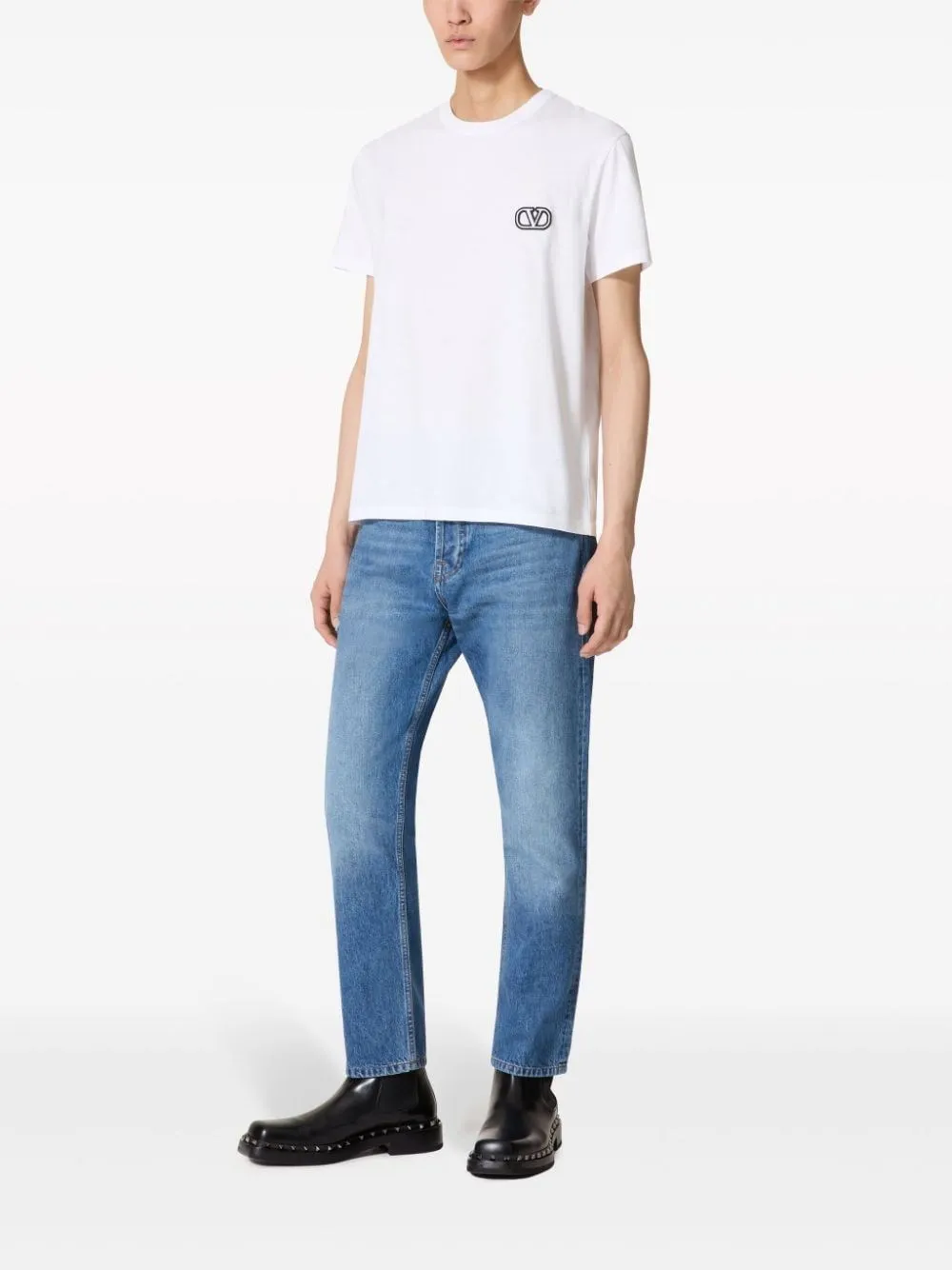   Valentino Garavani  T-Shirt  con patch VLogo Signature  