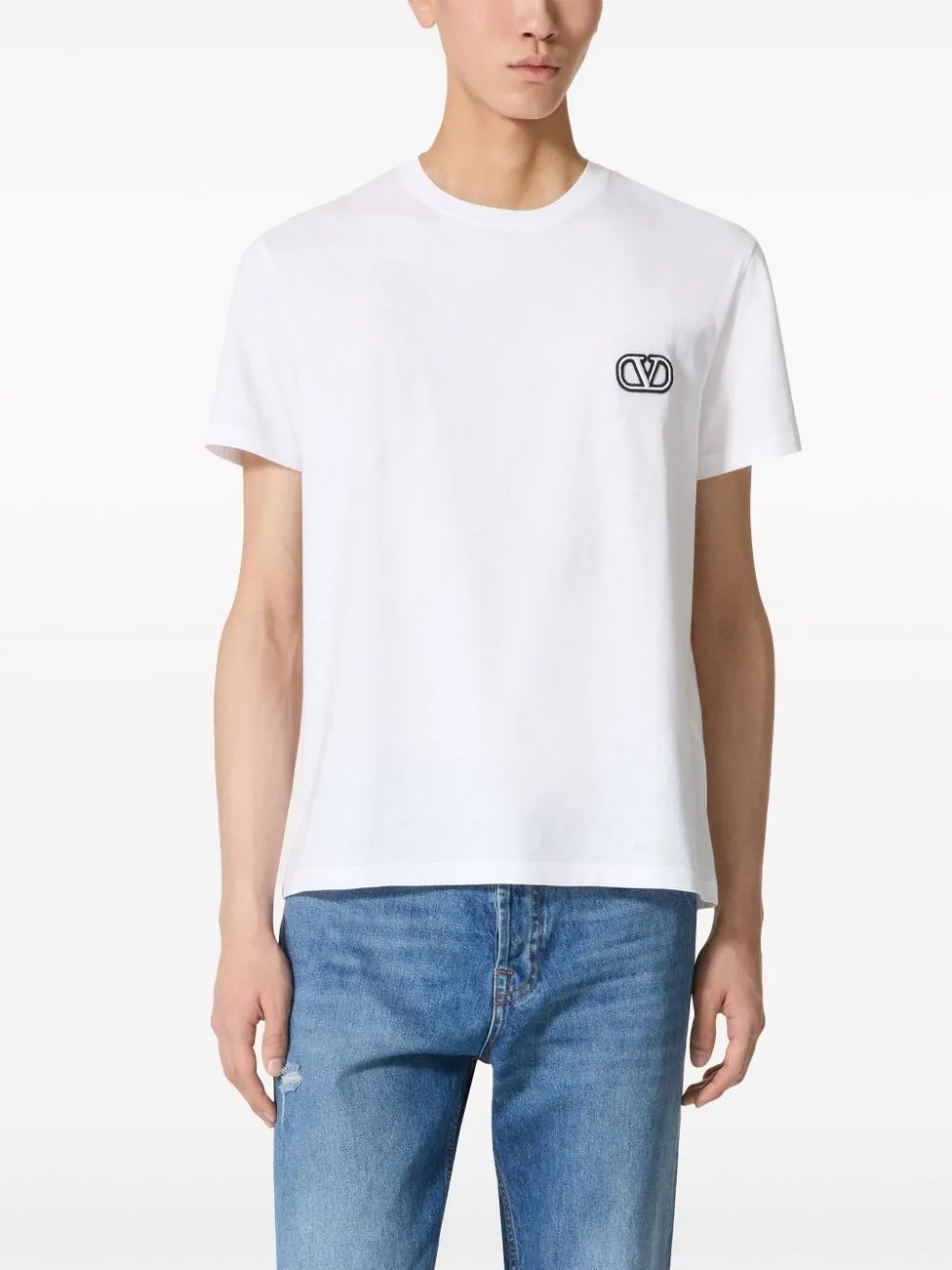   Valentino Garavani  T-Shirt  con patch VLogo Signature  