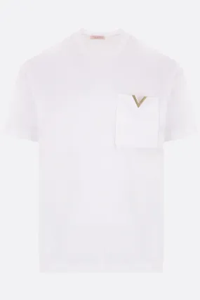  VALENTINO GARAVANI t-shirt in cotone con V Detail 