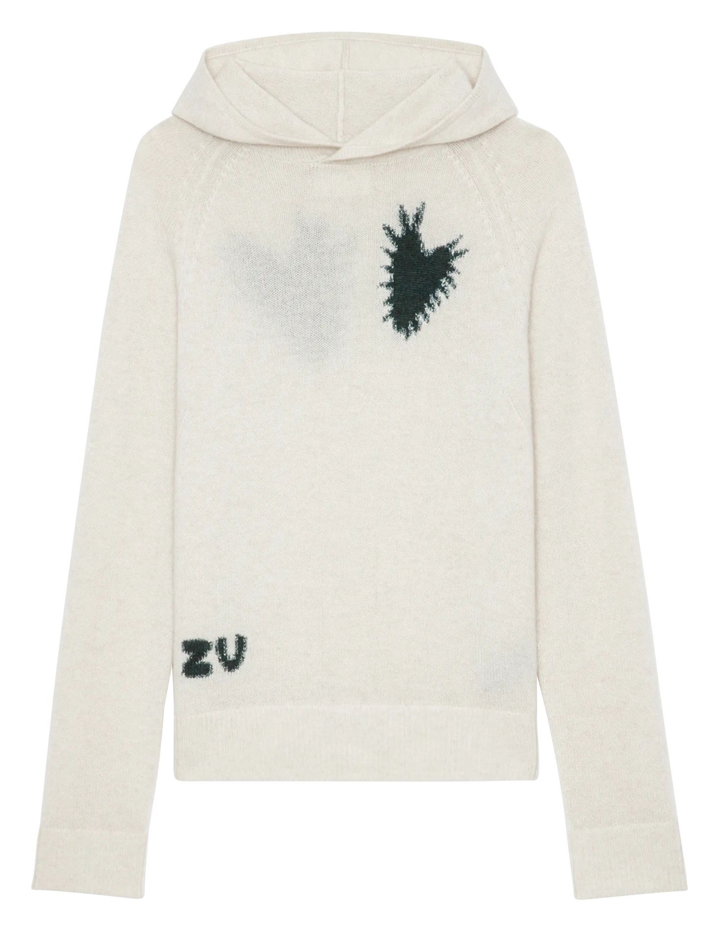  ZADIG&VOLTAIRE   MOONY - Felpa con cappuccio in cachemire | Bianco